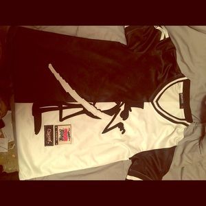 Black and white designer outfit